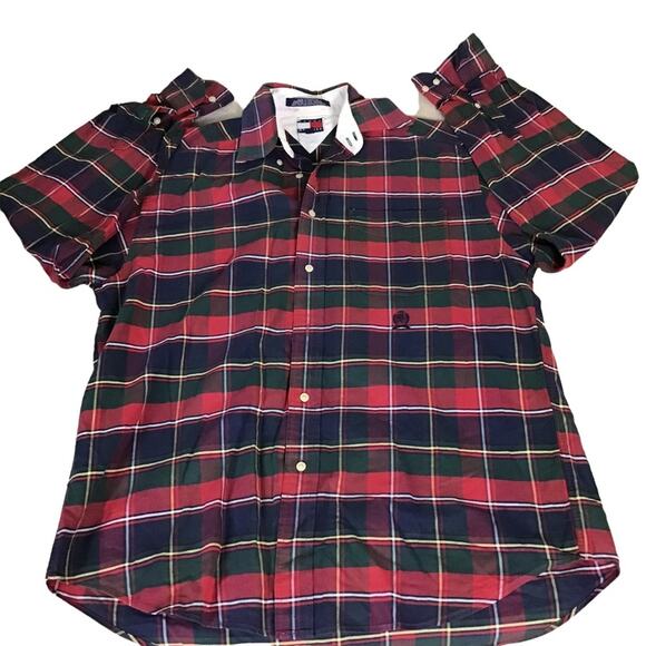 Tommy Hilfiger  Vintage  90’s plaid button Down shirt Mens Sz. Small - Picture 1 of 7